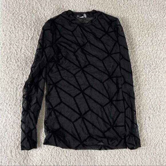 ASOS sheer mesh blouse xs - Picture 1 of 7